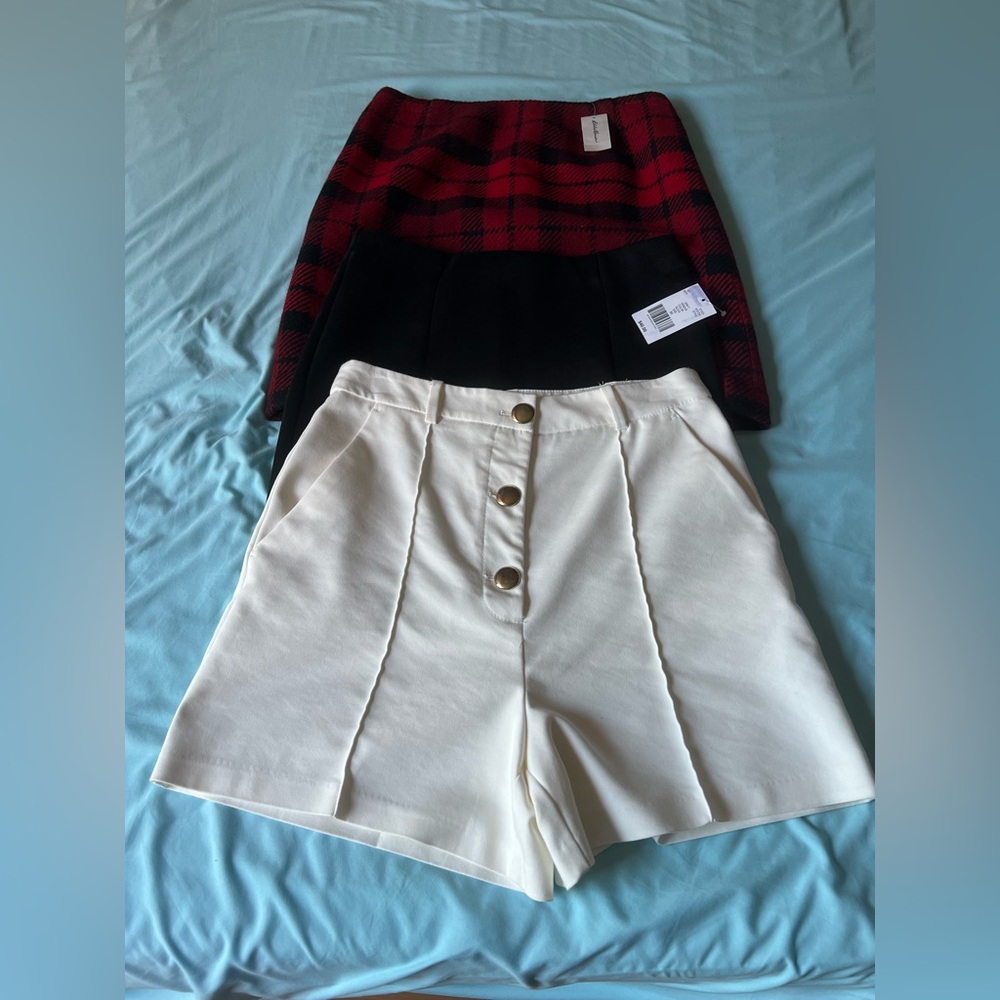 2 NEW skirts and 1 short